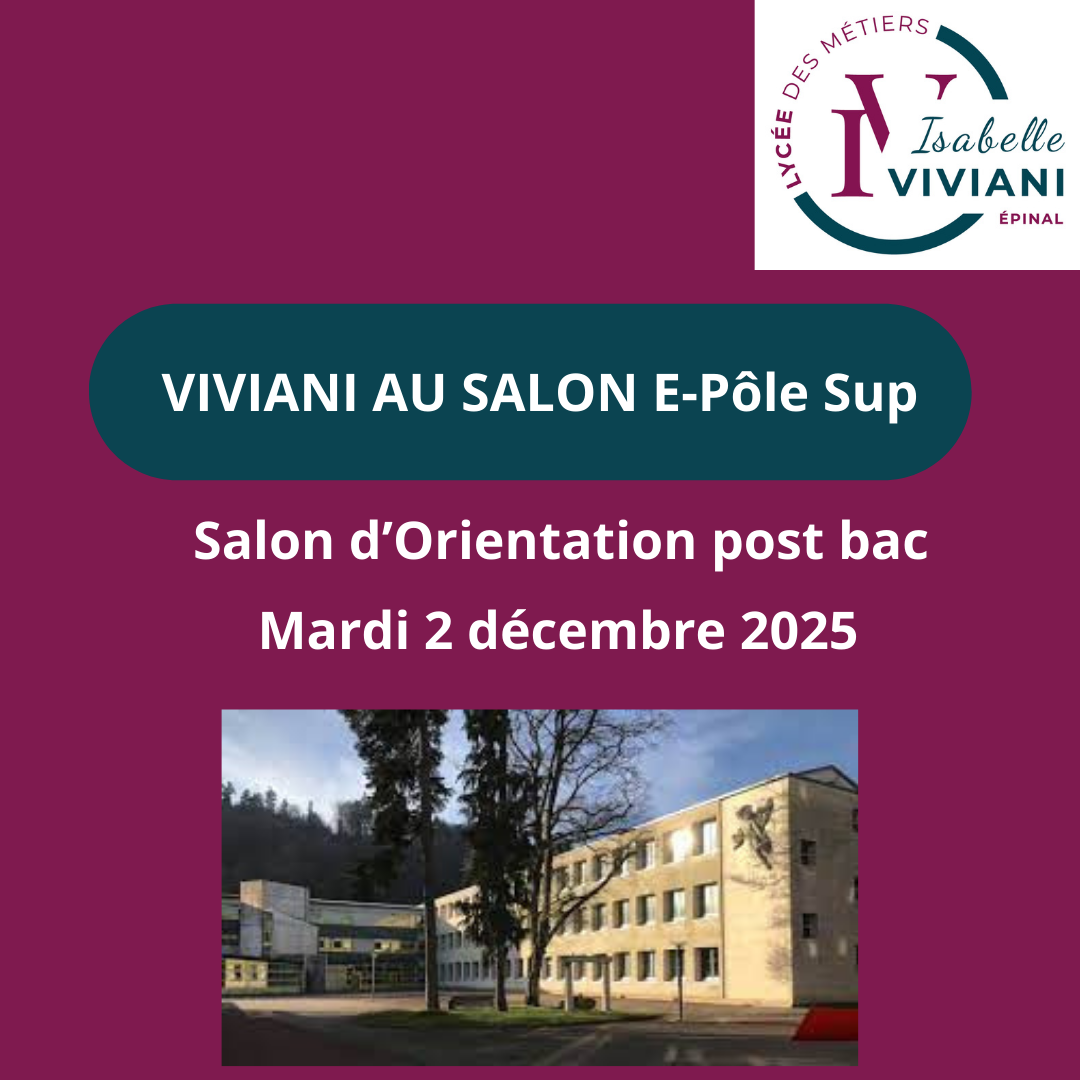 Le Lycée Isabelle Viviani présent au Salon E-Pôle Sup 2025 !
